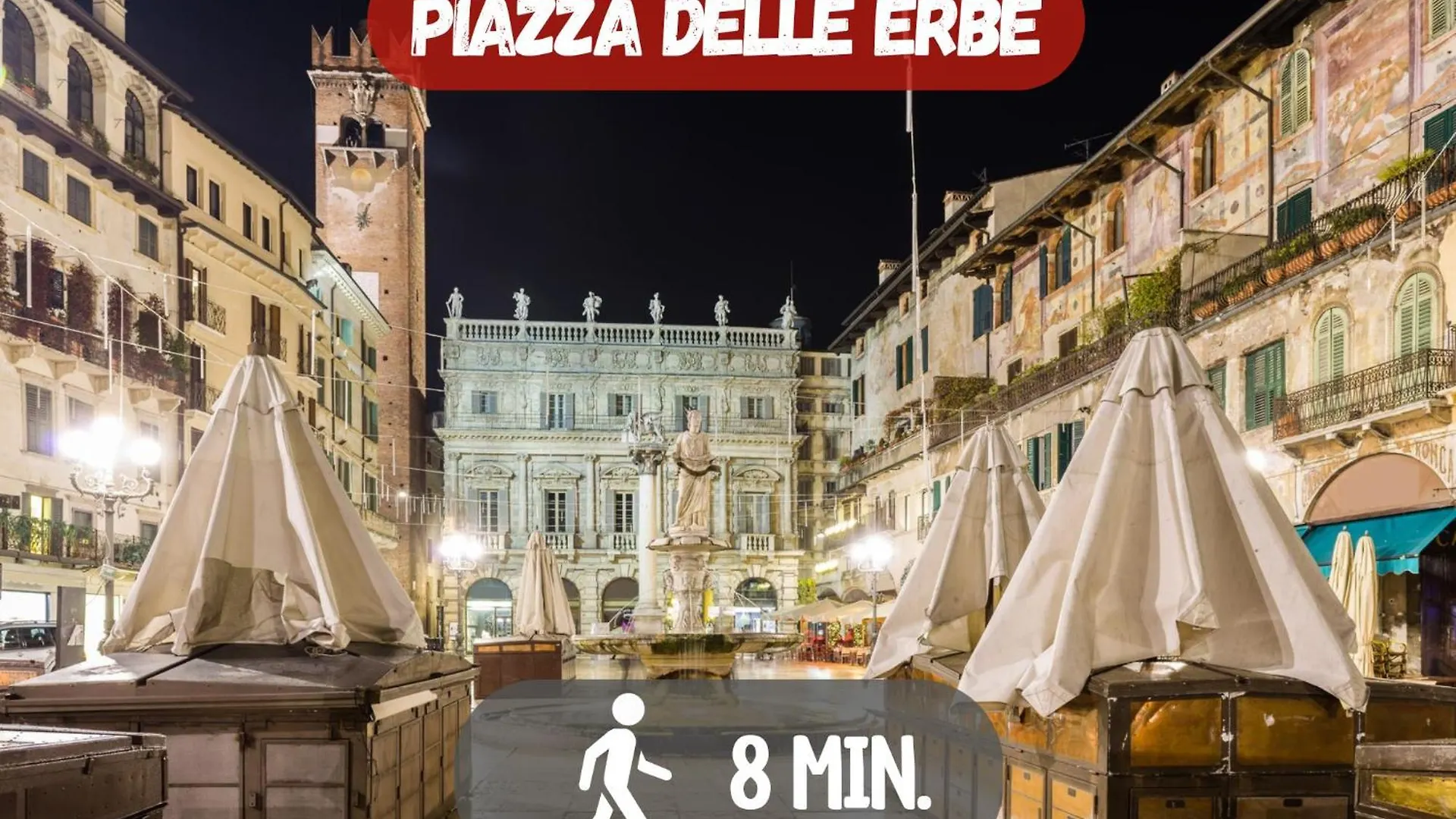 10' Piazza Erbe, Elegance In The Heart Of Verona 0*,  Italy